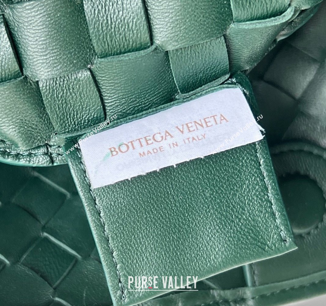 Bottega Veneta Medium Sardine Bag in Intrecciato Leather Emerald Green 2024 754988 (WT-240712021)