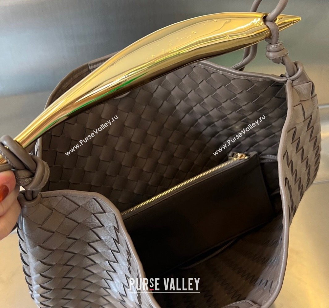 Bottega Veneta Large Sardine Bag in Intrecciato Leather Khaki 2025 754988 (WT-250519014)