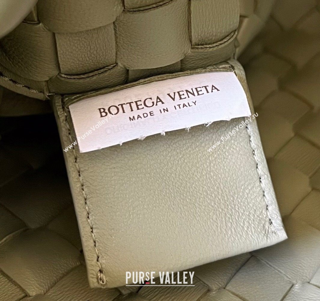 Bottega Veneta Large Sardine Bag in Intrecciato Leather Travertine Green 2025 754988 (WT-250519013)