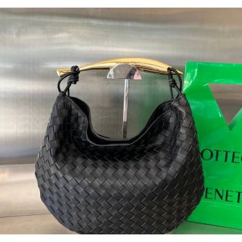 Bottega Veneta Medium Sardine Bag in Intrecciato Leather Black 2024 754988 (WT-240712024)