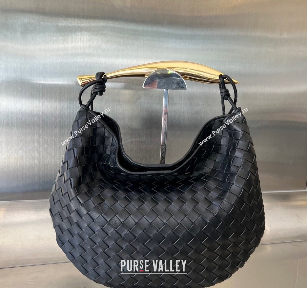 Bottega Veneta Large Sardine Bag in Intrecciato Leather Black 2025 754988 (WT-250519012)