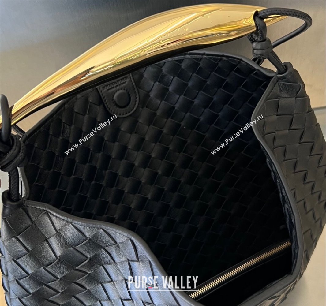 Bottega Veneta Large Sardine Bag in Intrecciato Leather Black 2025 754988 (WT-250519012)