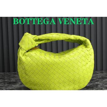 Bottega Veneta Teen Jodie Hobo Bag 690225 Neon Yellow 2024 0712 (MS-240712042)