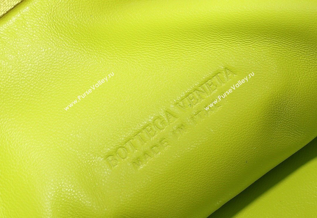 Bottega Veneta Teen Jodie Hobo Bag 690225 Neon Yellow 2024 0712 (MS-240712042)