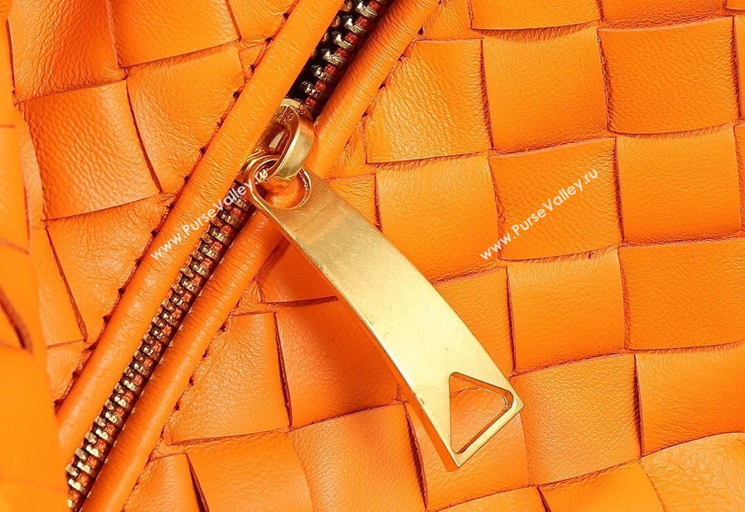 Bottega Veneta Teen Jodie Hobo Bag 690225 Orange 2024 0712 (MS-240712046)