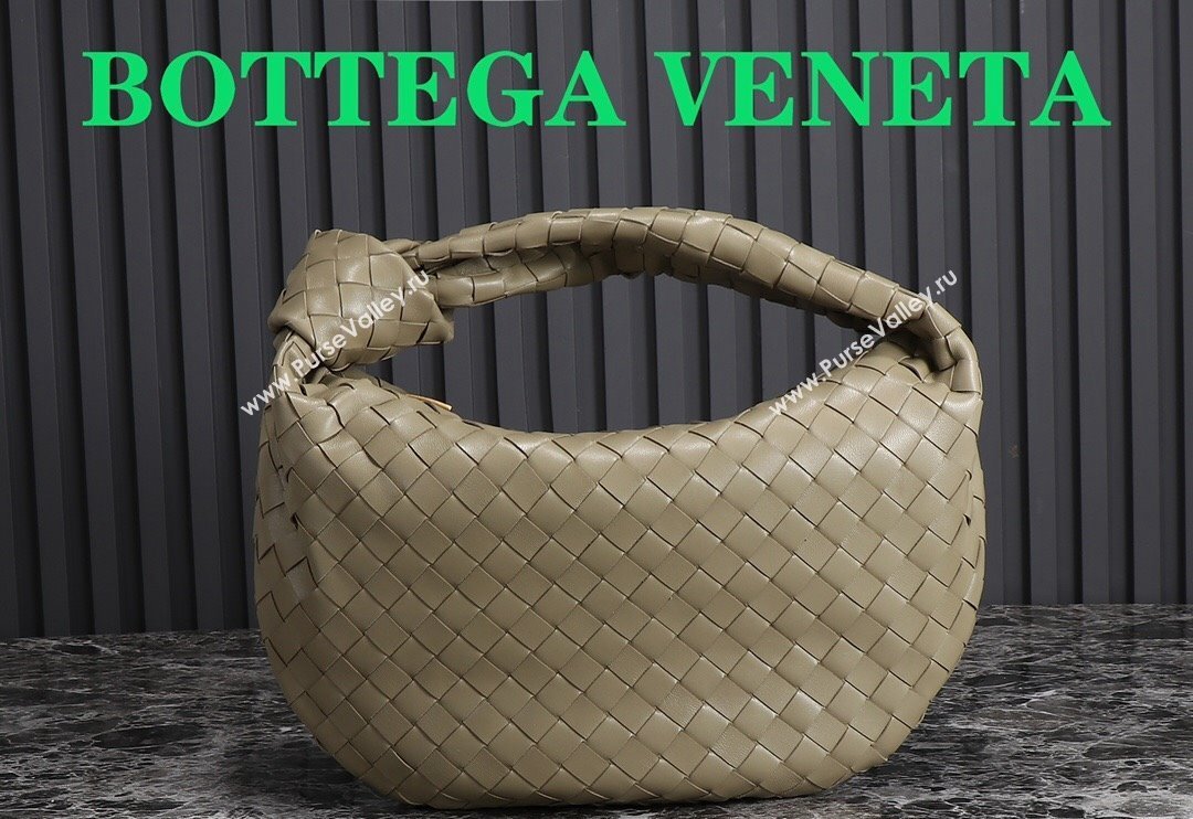 Bottega Veneta Teen Jodie Hobo Bag 690225 Dusty Green 2024 0712 (MS-240712048)