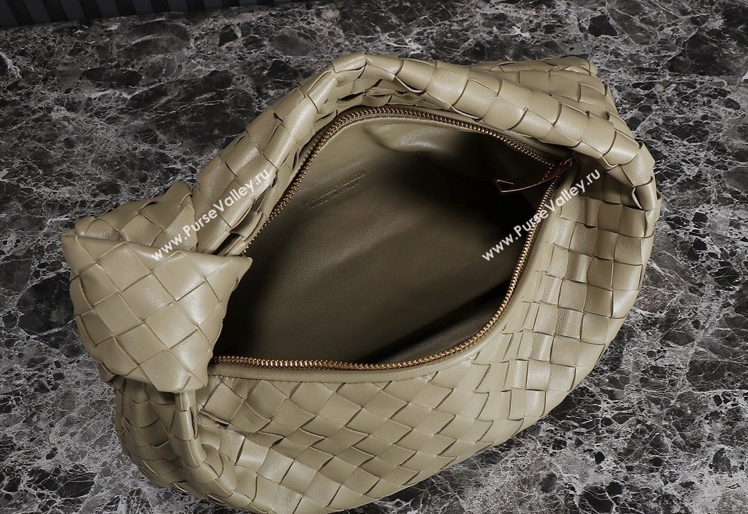 Bottega Veneta Teen Jodie Hobo Bag 690225 Dusty Green 2024 0712 (MS-240712048)