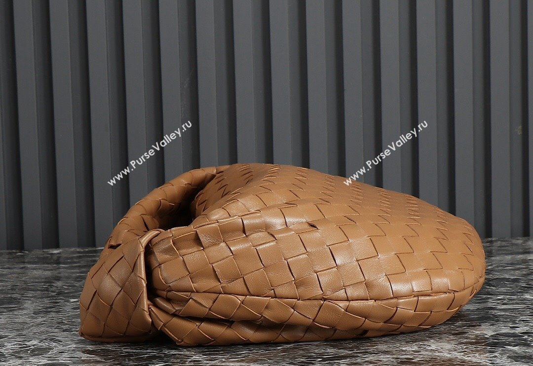 Bottega Veneta Teen Jodie Hobo Bag 690225 Tan Brown 2024 0712 (MS-240712052)