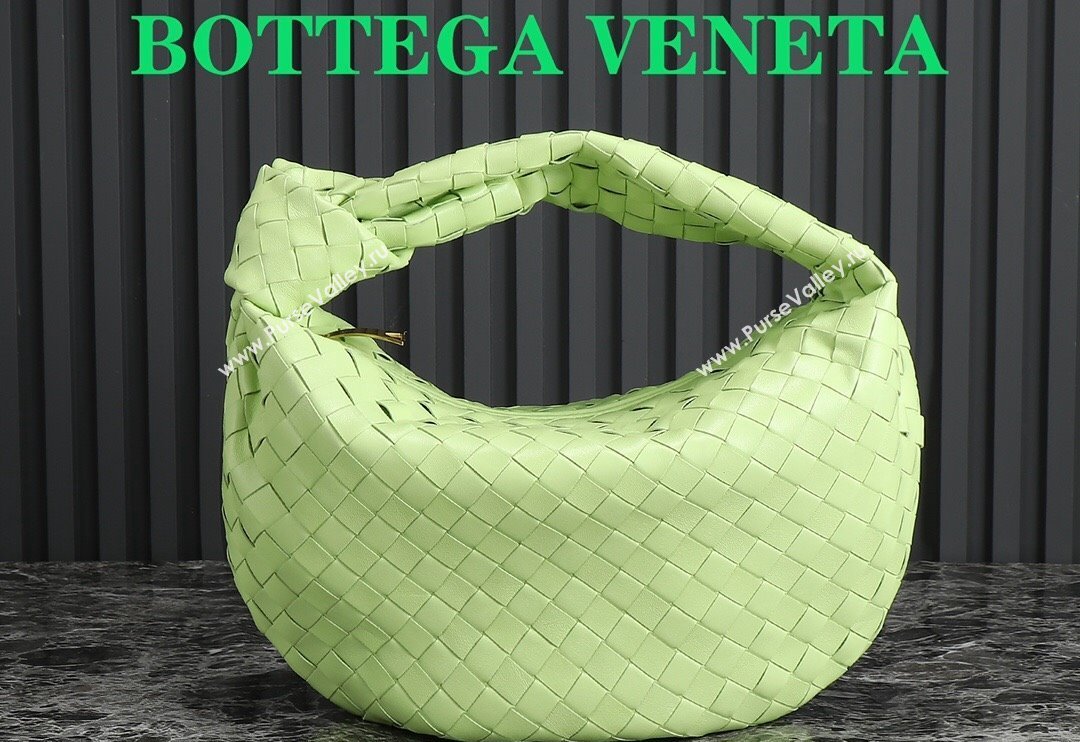 Bottega Veneta Teen Jodie Hobo Bag 690225 Light Green 2024 0712 (MS-240712053)