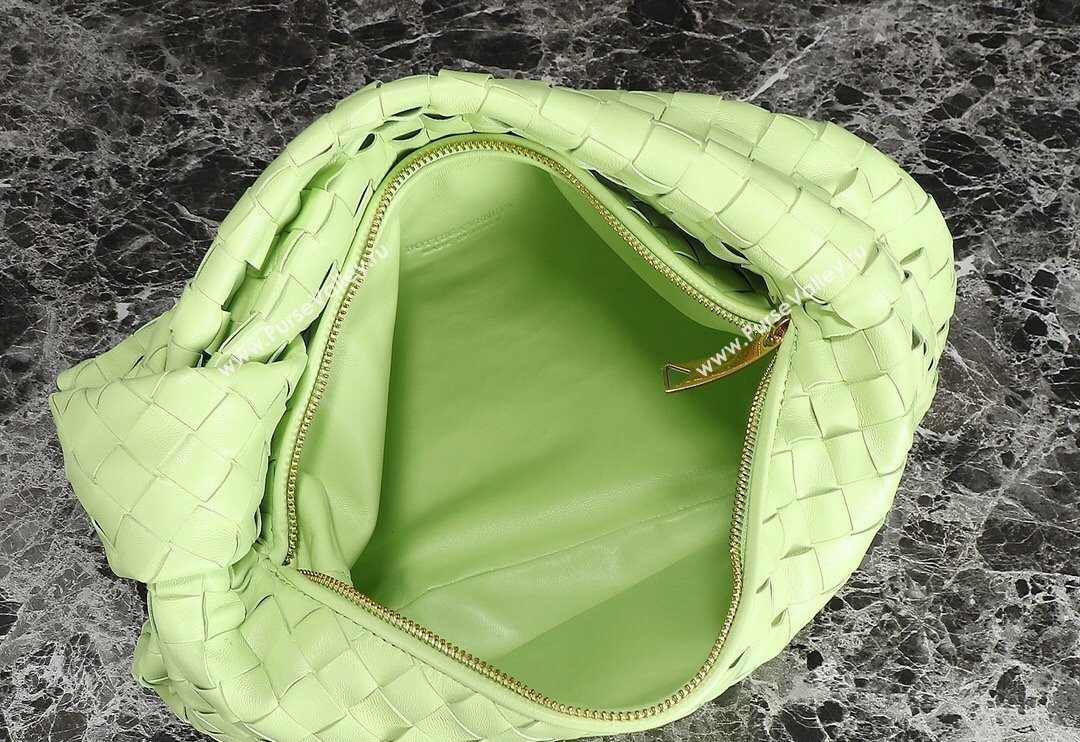 Bottega Veneta Teen Jodie Hobo Bag 690225 Light Green 2024 0712 (MS-240712053)