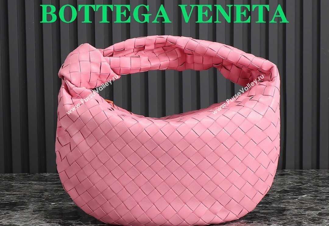 Bottega Veneta Teen Jodie Hobo Bag 690225 Light Pink 2024 0712 (MS-240712054)