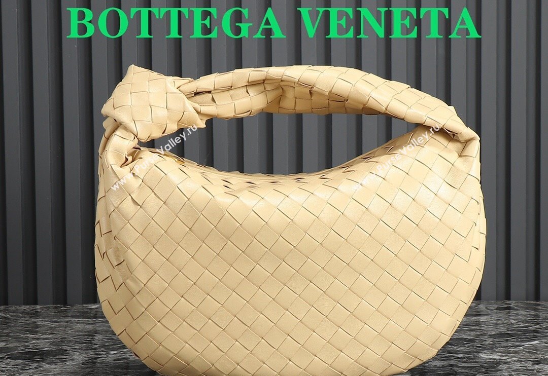 Bottega Veneta Teen Jodie Hobo Bag 690225 Apricot 2024 0712 (MS-240712055)