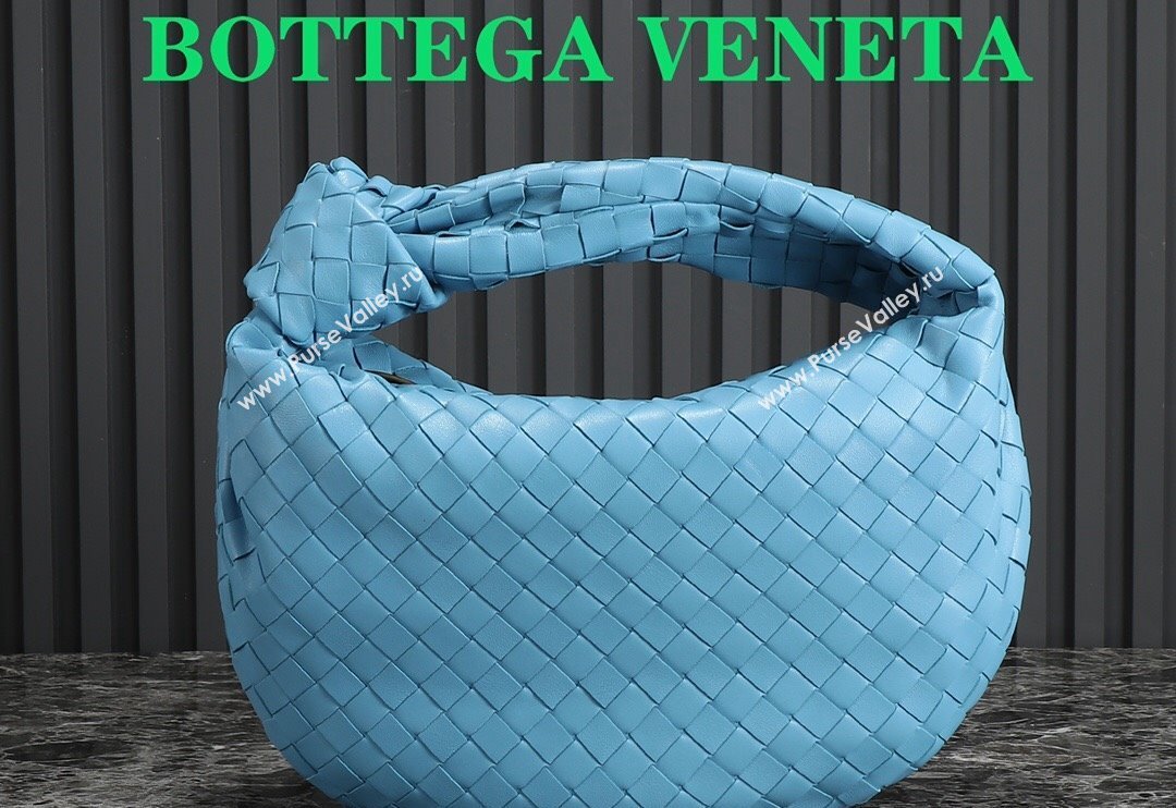 Bottega Veneta Teen Jodie Hobo Bag 690225 Blue 08 2024 0712 (MS-240712058)