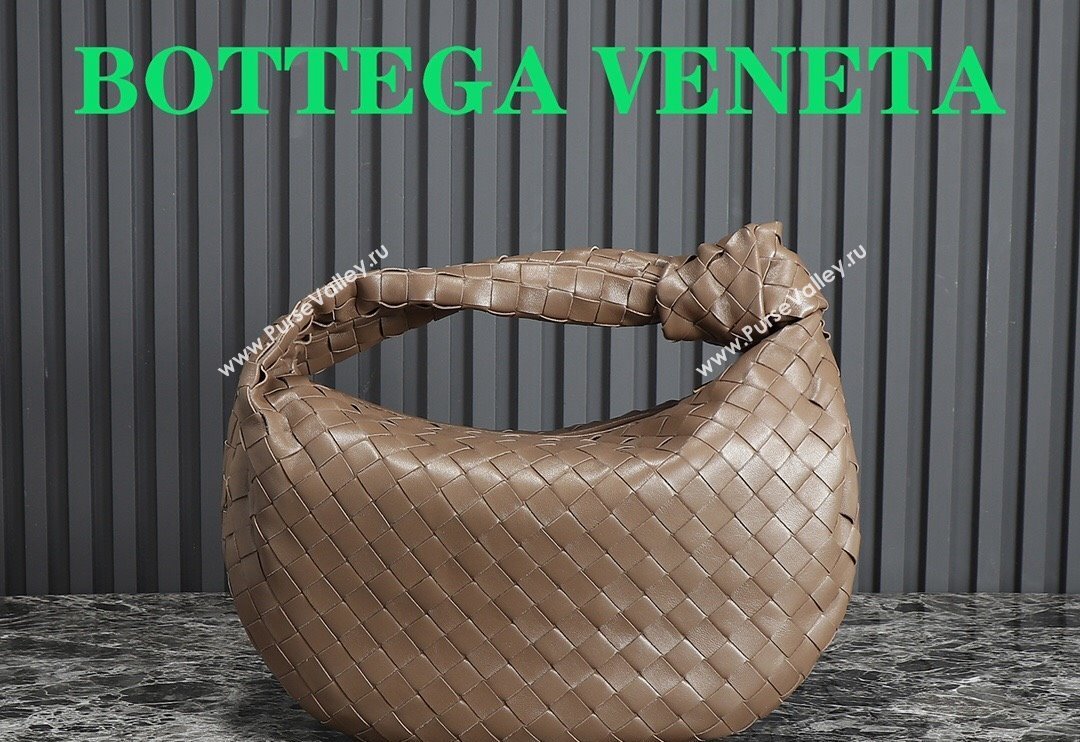 Bottega Veneta Teen Jodie Hobo Bag 690225 Khaki 2024 0712 (MS-240712061)