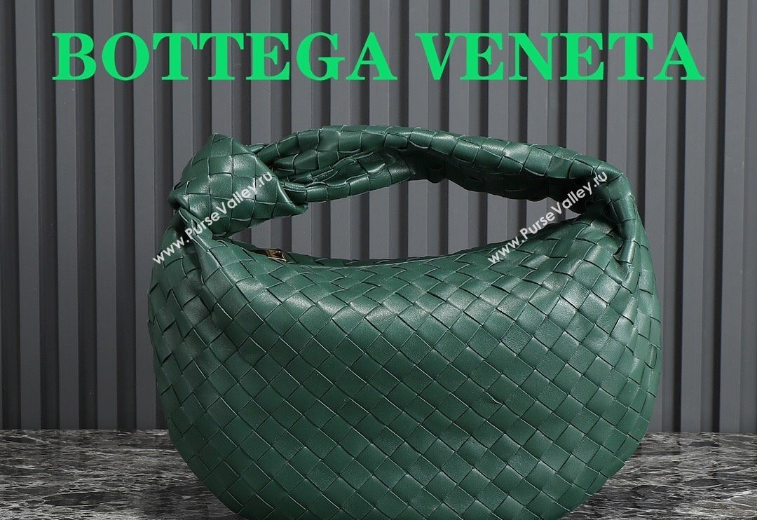 Bottega Veneta Teen Jodie Hobo Bag 690225 Raintree Green 2024 0712 (MS-240712063)