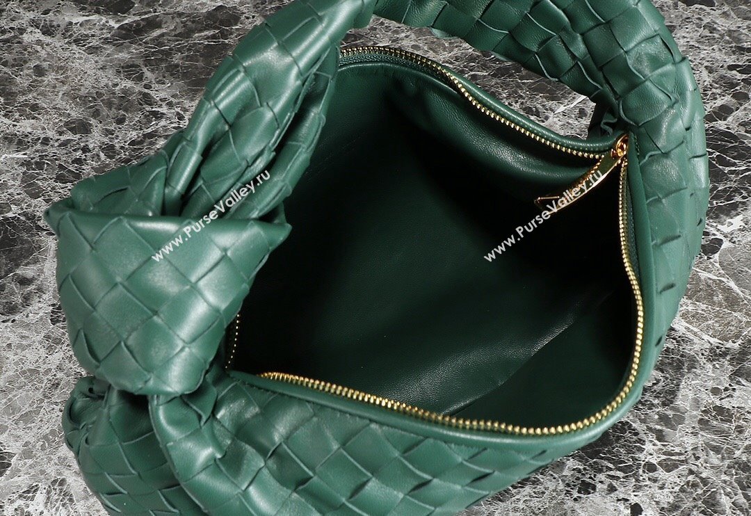 Bottega Veneta Teen Jodie Hobo Bag 690225 Raintree Green 2024 0712 (MS-240712063)