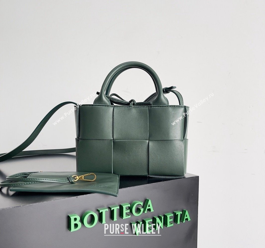 Bottega Veneta Candy Arco Tote Bag Dark Green 2024 729029 0712 (MS-240712073)