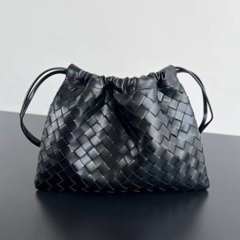 Bottega Veneta Medium Dustbag in Intrecciato Leather 796728 Black 2024 (WT-240712039)
