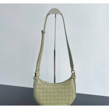 Bottega Veneta Gemelli Messenger Crossbody Bag in Intrecciato leather Travertine Green 2024 796638 (WT-240826002)