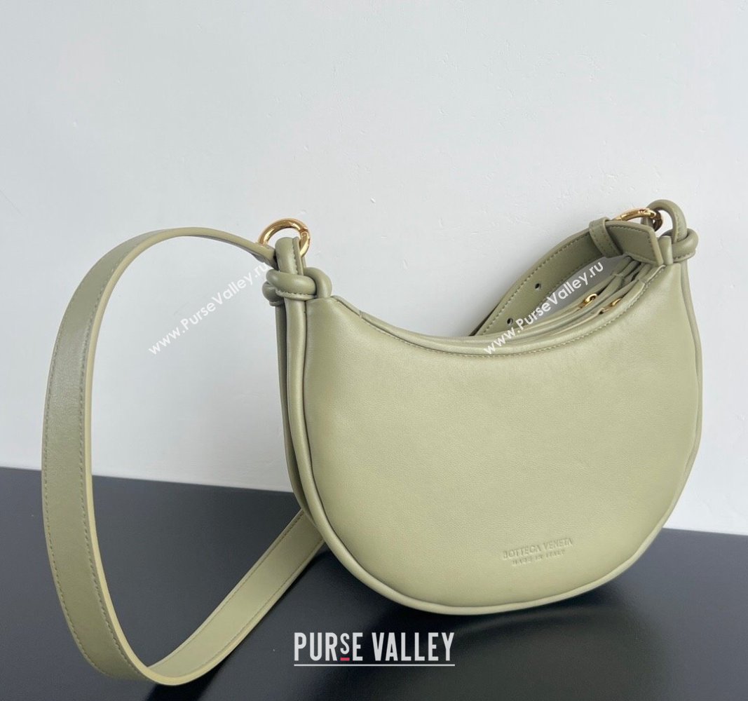 Bottega Veneta Gemelli Messenger Crossbody Bag in Intrecciato leather Travertine Green 2024 796638 (WT-240826002)