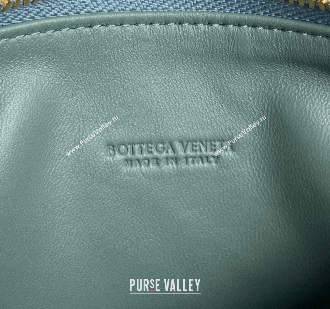 Bottega Veneta Mini Wallace Shoulder Bag in Intrecciato Soft Calfskin Leather 754443 New sauge Green 2024 (WT-240826016)