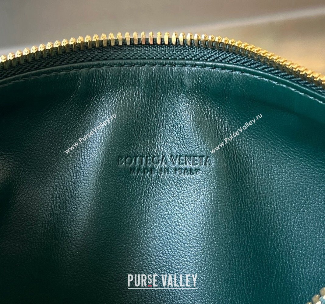 Bottega Veneta Mini Wallace Shoulder Bag in Intrecciato Soft Calfskin Leather 754443 Emerald Green 2024 (WT-240826017)