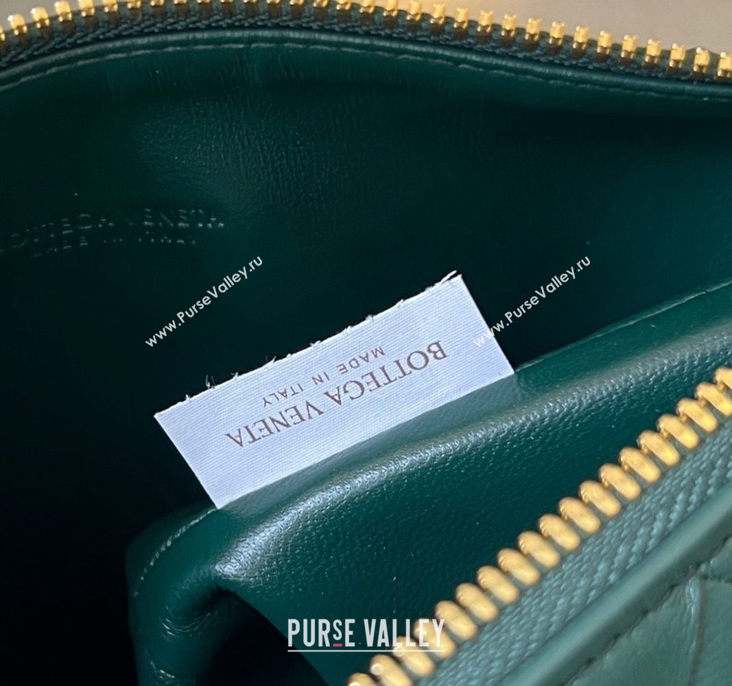 Bottega Veneta Mini Wallace Shoulder Bag in Intrecciato Soft Calfskin Leather 754443 Emerald Green 2024 (WT-240826017)