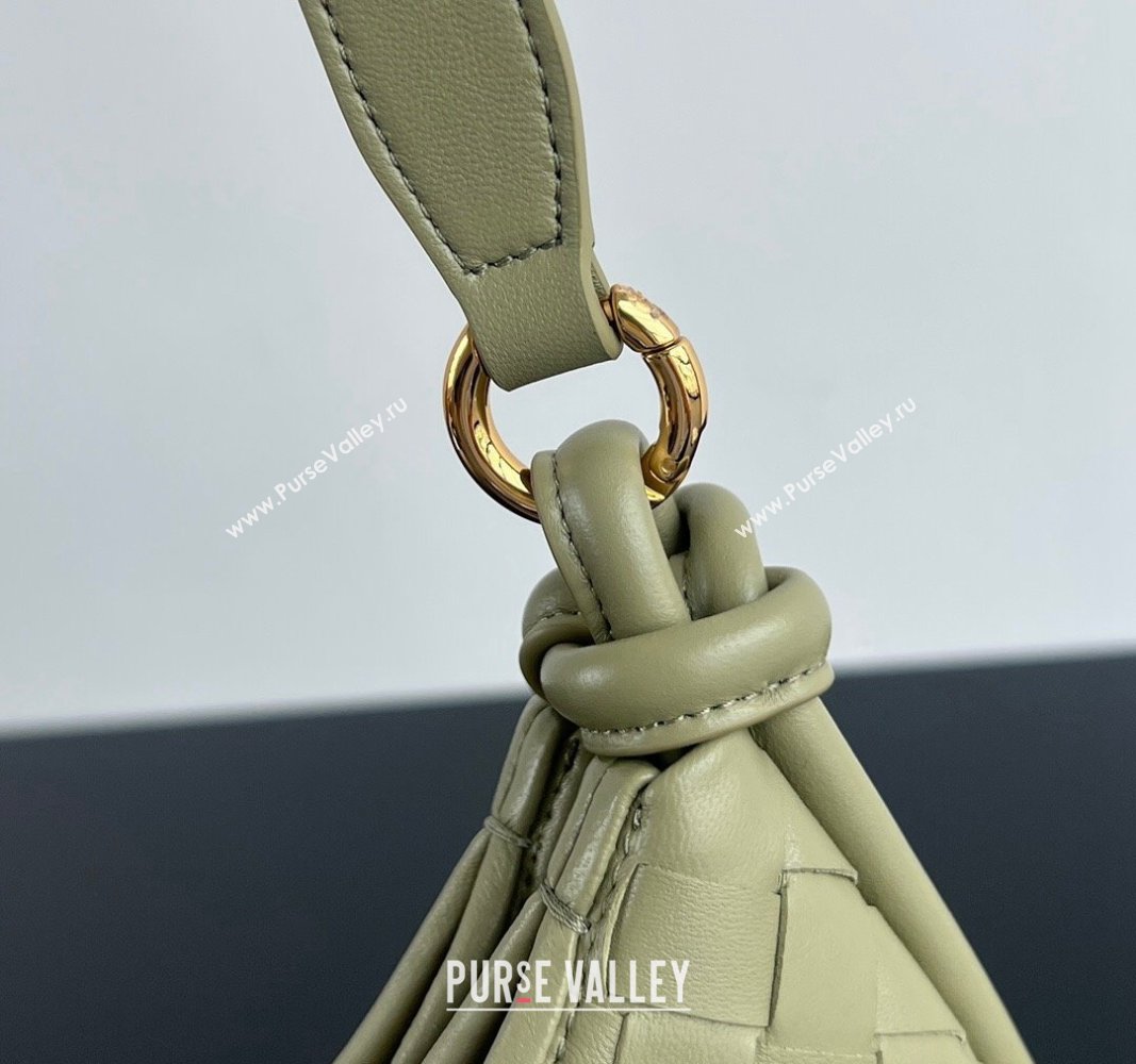 Bottega Veneta Gemelli Messenger Crossbody Bag in Intrecciato leather Travertine Green 2024 796638 (WT-240826002)