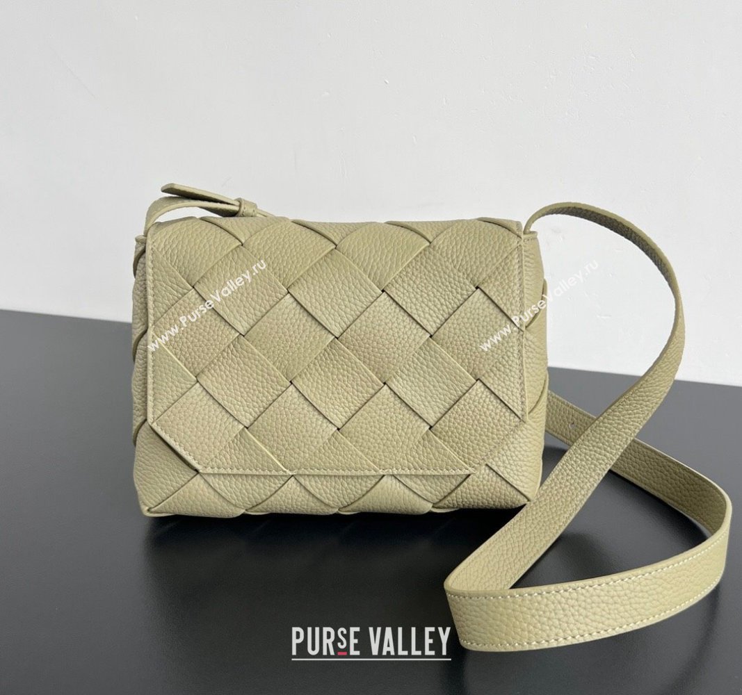 Bottega Veneta Diago Crossbody Bag in Intrecciato leather Travertine Green 2024 795637 (WT-240826003)