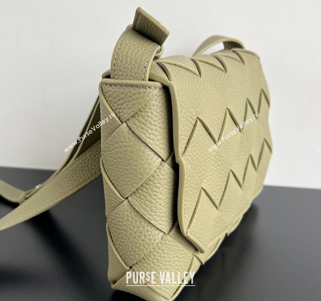 Bottega Veneta Diago Crossbody Bag in Intrecciato leather Travertine Green 2024 795637 (WT-240826003)