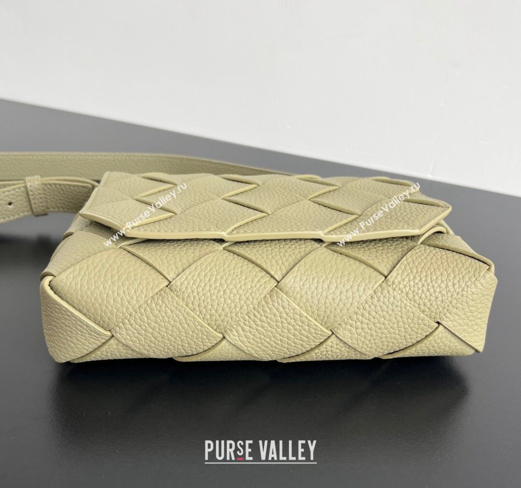 Bottega Veneta Diago Crossbody Bag in Intrecciato leather Travertine Green 2024 795637 (WT-240826003)