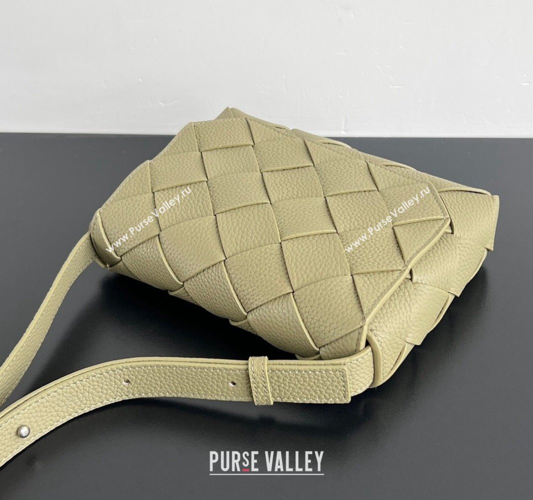 Bottega Veneta Diago Crossbody Bag in Intrecciato leather Travertine Green 2024 795637 (WT-240826003)