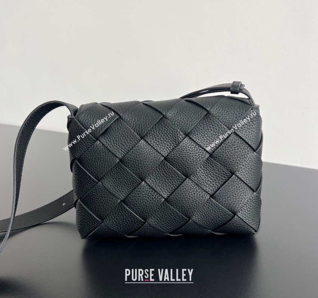 Bottega Veneta Diago Crossbody Bag in Intrecciato leather Black 2024 795637 (WT-240826004)