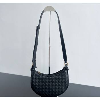 Bottega Veneta Gemelli Messenger Crossbody Bag in Intrecciato leather Black 2024 796638 (WT-240826001)