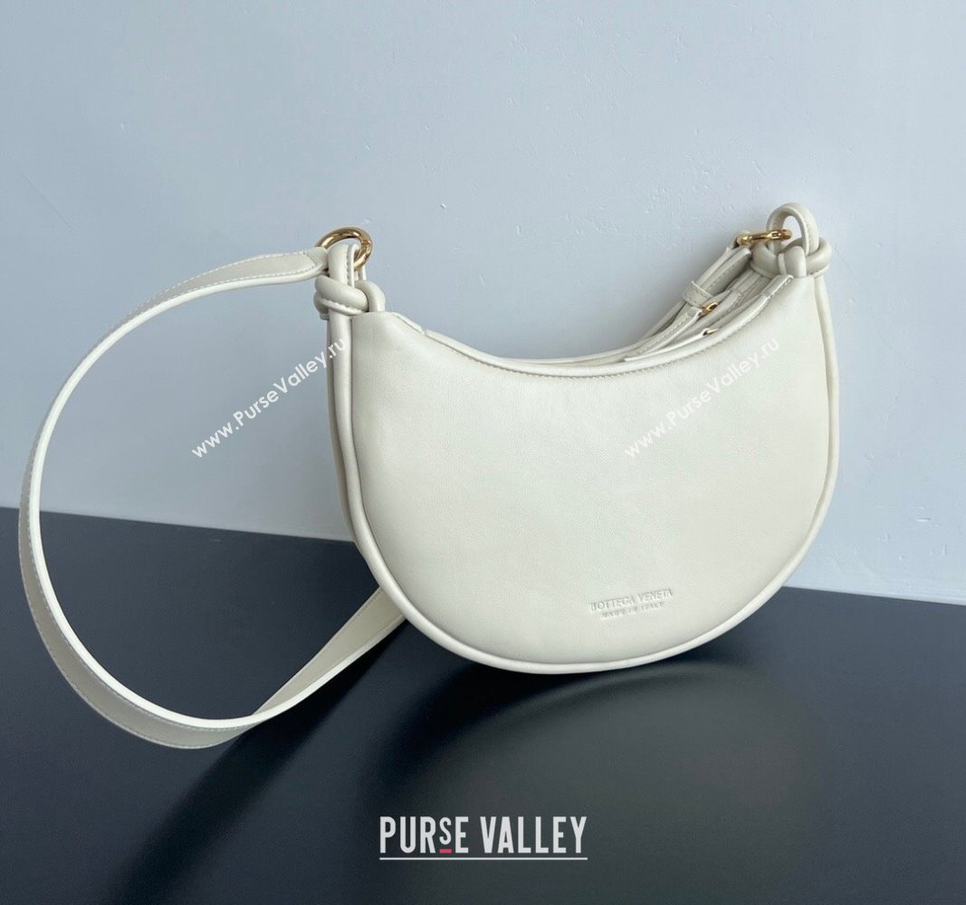 Bottega Veneta Gemelli Messenger Crossbody Bag in Intrecciato leather Sea Salt White 2024 796638 (WT-240919035)