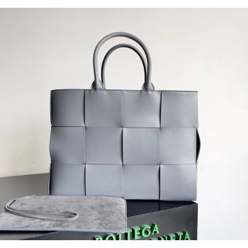 Bottega Veneta Medium Arco Tote Bag in Intrecciato Leather 729244 Thunder Grey 2024 (YX-240919044)