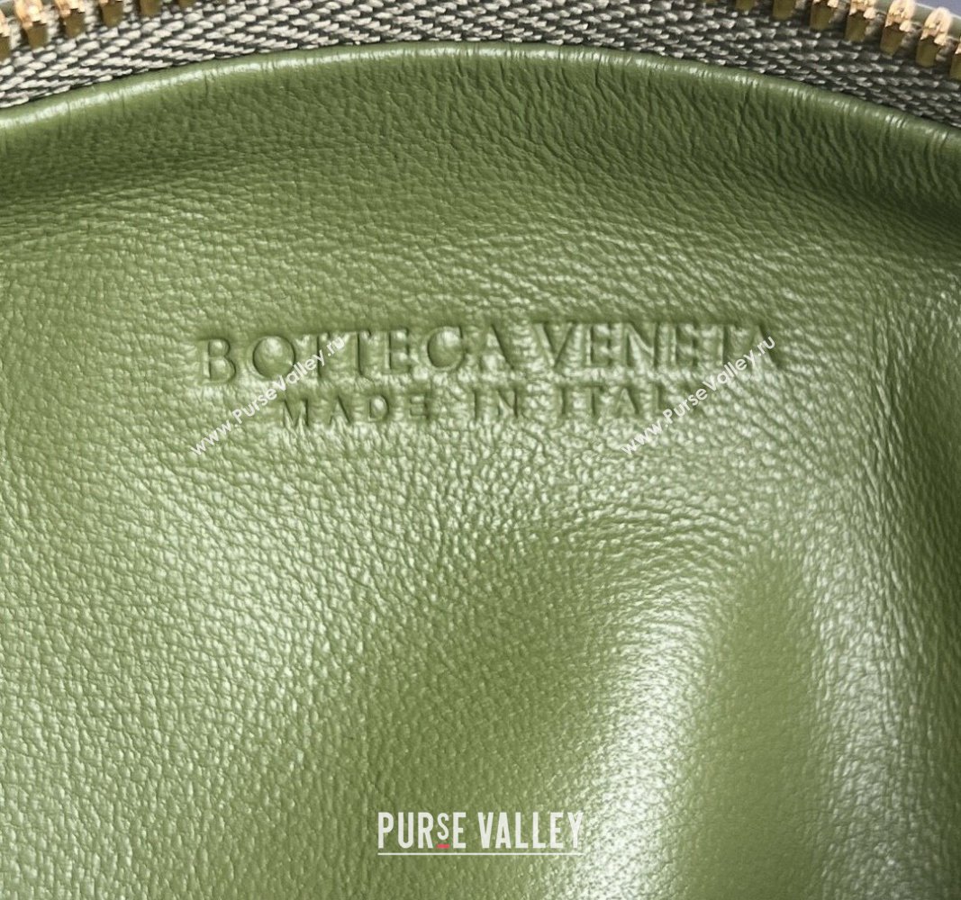 Bottega Veneta Mini Jodie Hobo in Crocodile Embossed Leather Green2 2024 717709 (WT-240919036)