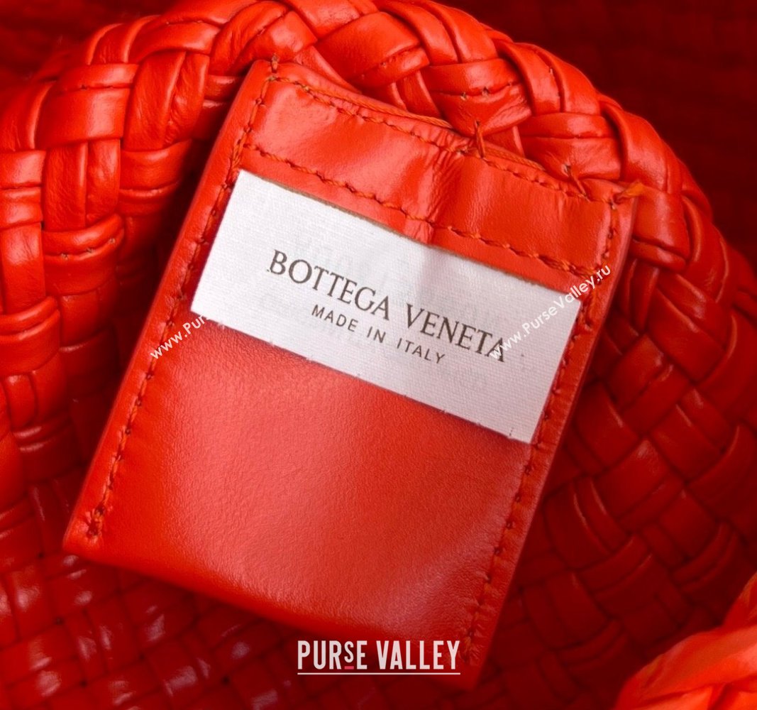 Bottega Veneta Mini Tosca Bag with Gold-Tone Ball 776755 Orange Red 2024 (WT-241029001)