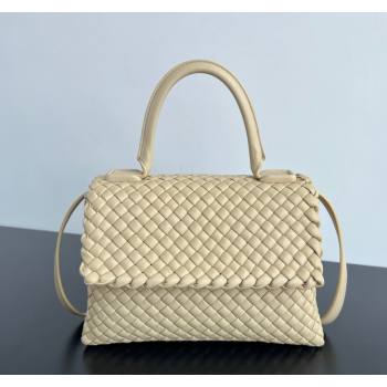 Bottega Veneta Patti Top Handle bag in Intreccio Leather Beige 2024 776783 (WT-241029017)