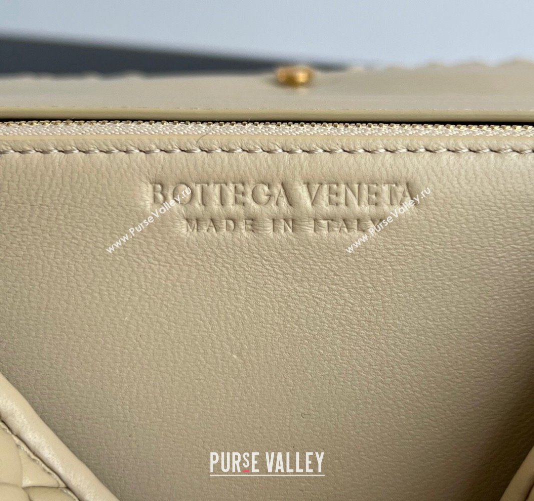 Bottega Veneta Patti Top Handle bag in Intreccio Leather Beige 2024 776783 (WT-241029017)