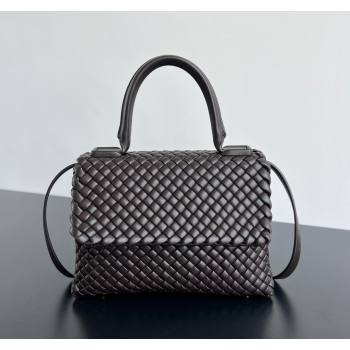 Bottega Veneta Patti Top Handle bag in Intreccio Leather Fondant Brown 2024 776783 (WT-241029018)