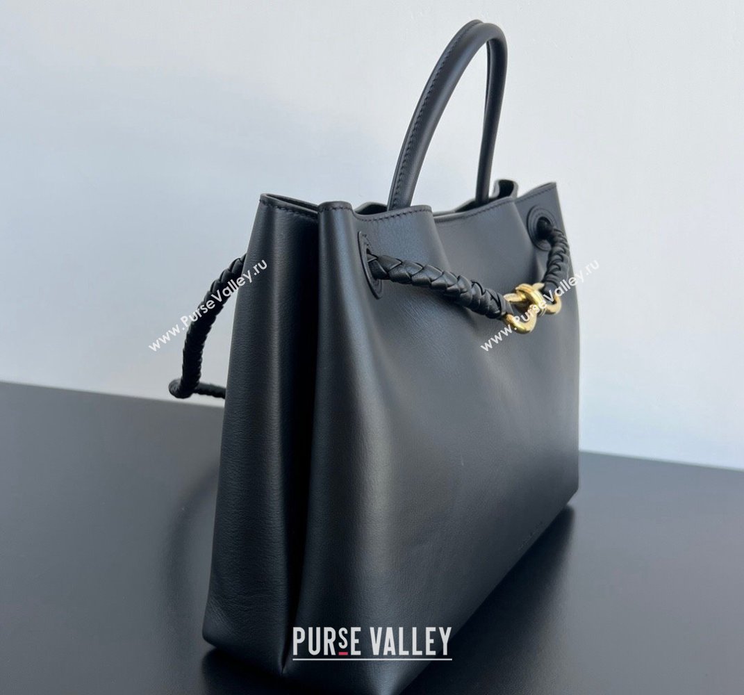Bottega Veneta Medium Andiamo Top Handle Bag in Calfskin Leather Black 2024 810214 (WT-250519078)