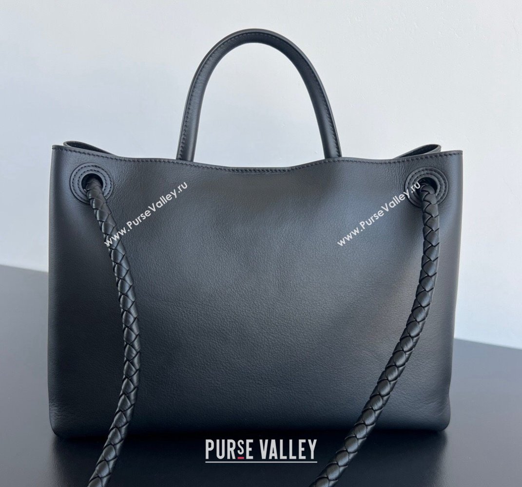 Bottega Veneta Medium Andiamo Top Handle Bag in Calfskin Leather Black 2024 810214 (WT-250519078)