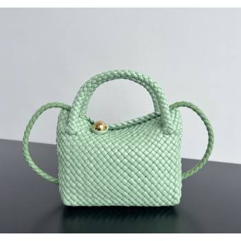 Bottega Veneta Mini Tosca Bag with Gold-Tone Ball 776755 Mint Green 2024 (WT-241029004)