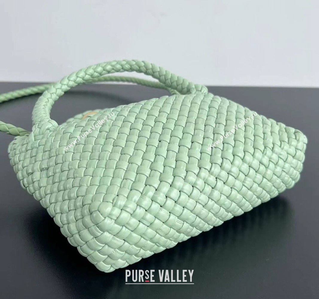 Bottega Veneta Mini Tosca Bag with Gold-Tone Ball 776755 Mint Green 2024 (WT-241029004)