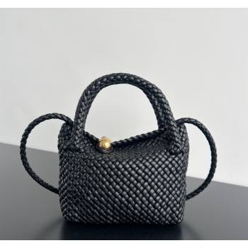 Bottega Veneta Mini Tosca Bag with Gold-Tone Ball 776755 Black 2024 (WT-241029006)