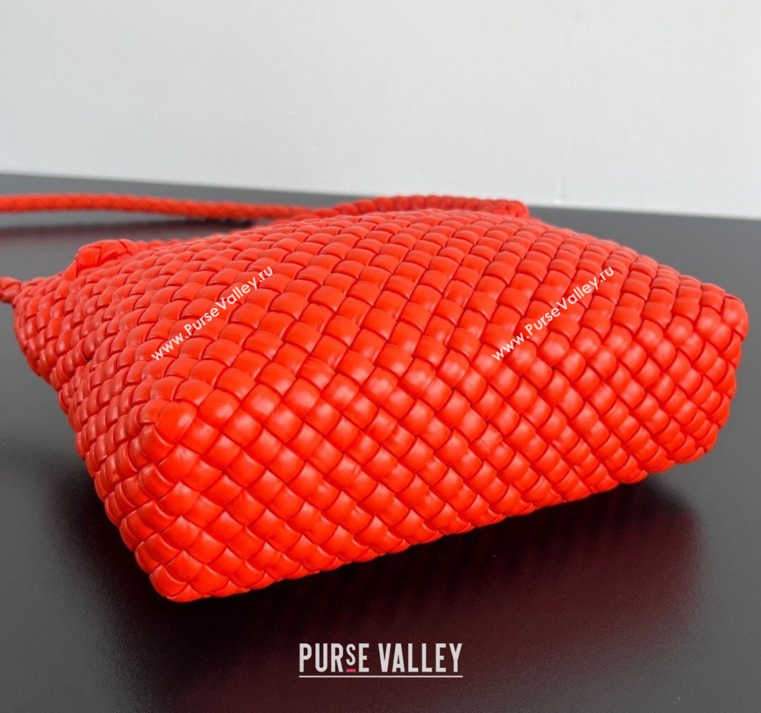 Bottega Veneta Mini Tosca Bag with Gold-Tone Ball 776755 Orange Red 2024 (WT-241029001)