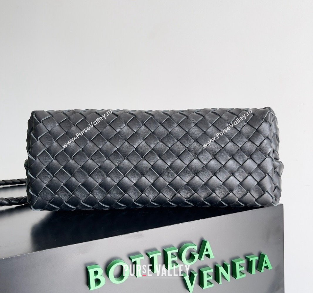 Bottega Veneta Medium Andiamo Top Handle Bag in Intrecciato Leather 743572 Black/Gold 2024 (YX-241029065)