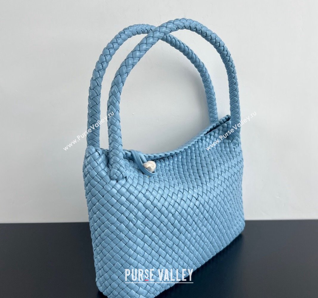 Bottega Veneta Tosca Shoulder Bag with Pearl 716974 Ice Blue 2024 (WT-241029008)