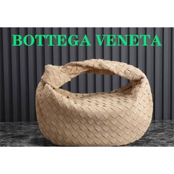 Bottega Veneta Teen Jodie Hobo Bag in Intrecciato Suede 690225 Beige 2024 (YX-241029077)